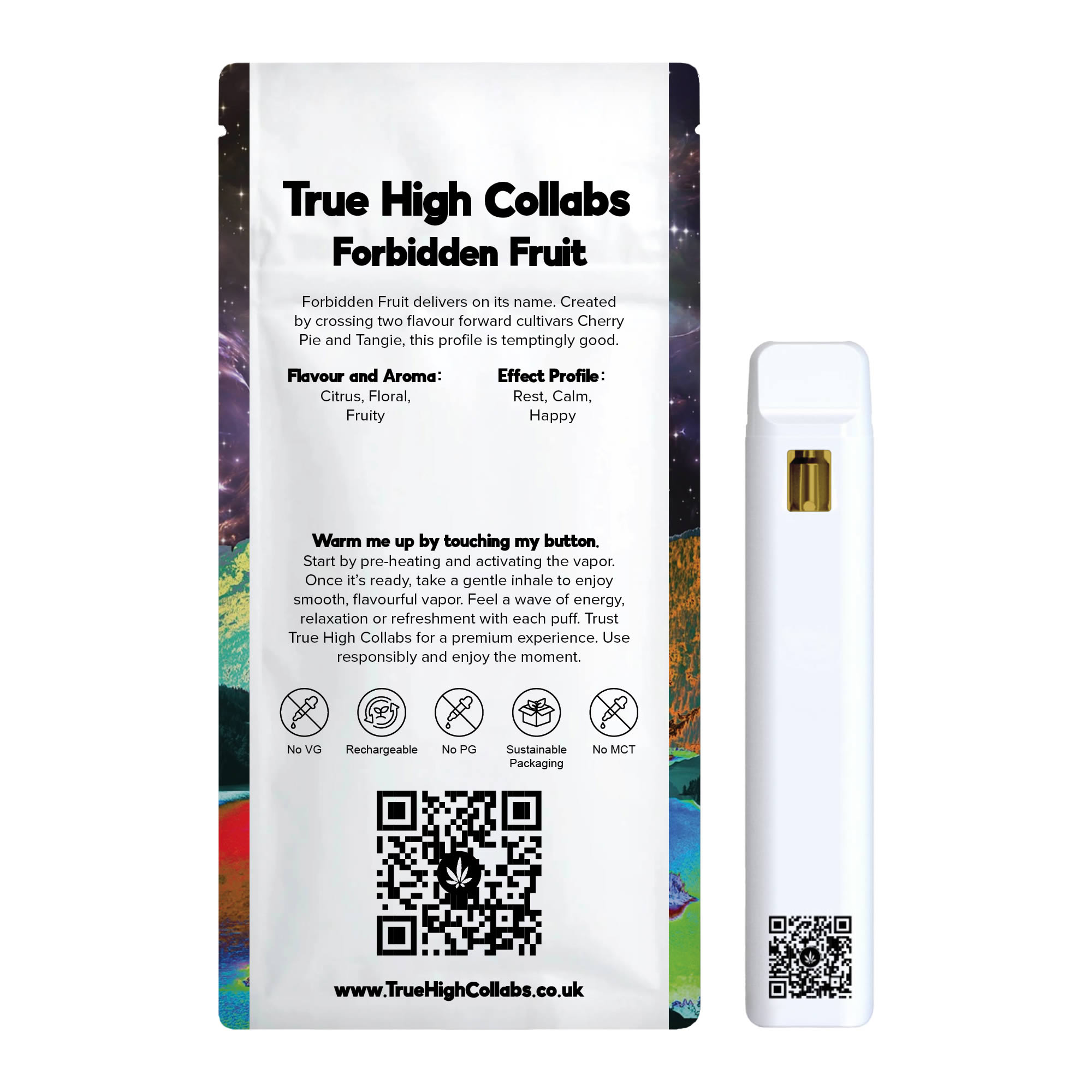 True High Collabs - 420 Vape - Forbidden Fruit - Back